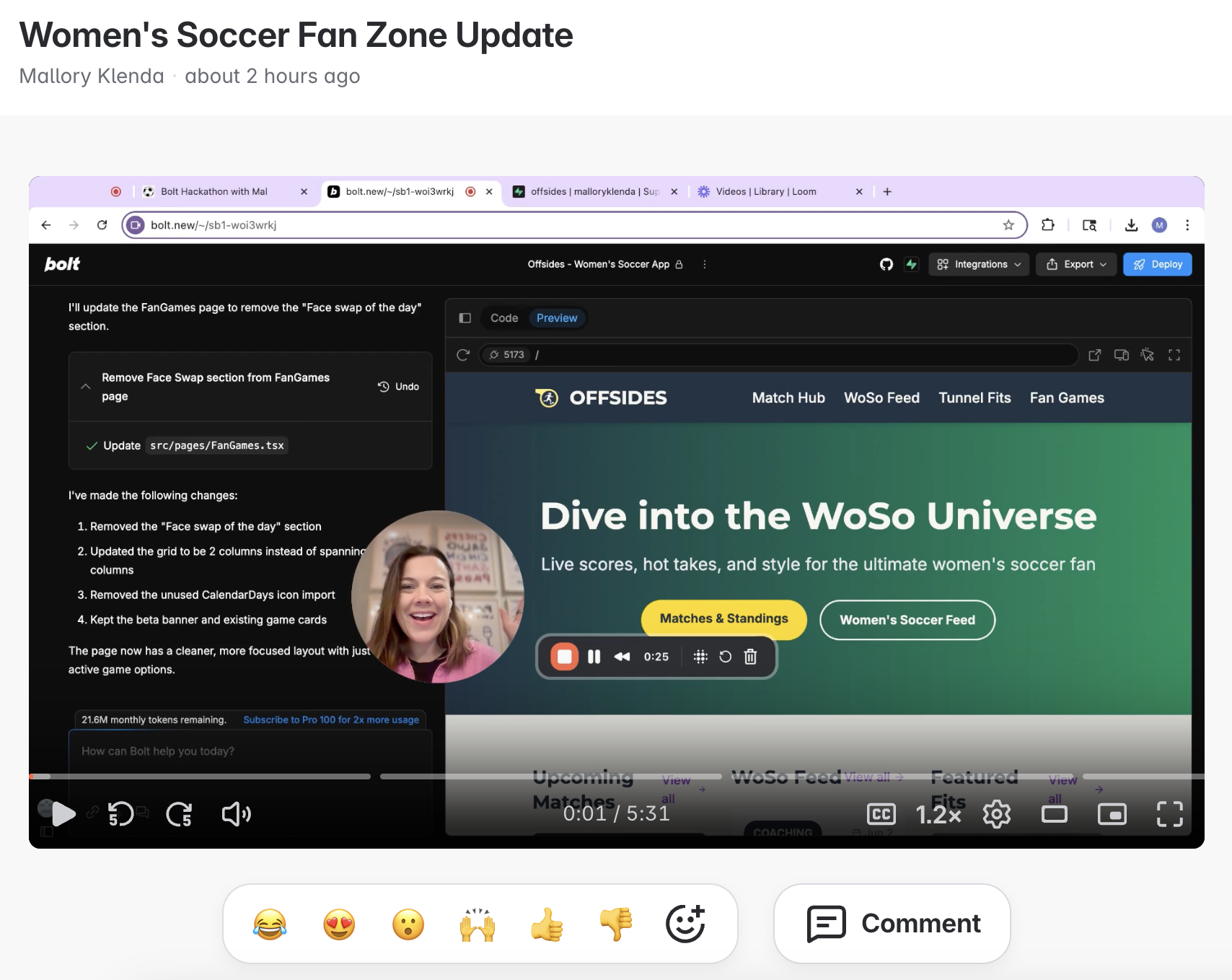 Fan Zone Interface Updates